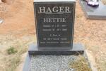 HAGER Hettie 1927-2014