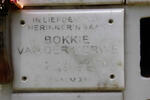 MERWE Bokkie, van der 1943-2007