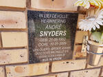 SNYDERS Andre 1952-2009