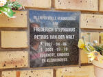 WALT Frederick Stephanus Petrus, van der 1937-2001