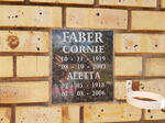 FABER Cornie 1919-2003 & Aletta 1918-2006