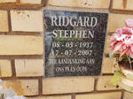 RIDGARD Stephen 1937-2007