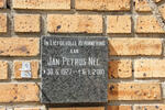 NEL Jan Petrus 1927-2010