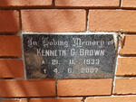 BROWN Kenneth G. 1933-2007