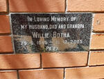 BOTHA Willie 1945-2005