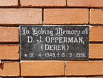 OPPERMAN D.J. 1949-1996