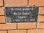 SIEBERT Walter Hendry 1943-2006