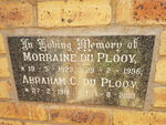 PLOOY Abraham C., du 1919-2003 & Morraine 1923-1996