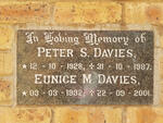DAVIES Peter S. 1928-1987 & Eunice M. 1932-2001