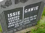 ROUX Gawie, le 1921-1999 & Issie VENTER 1929-1998