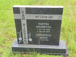 NIEKERK Gerhardus Josua, van 1921- & Martha Magrietha 1922-1999