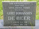 BEER Gert Johannes, de 1953-2004