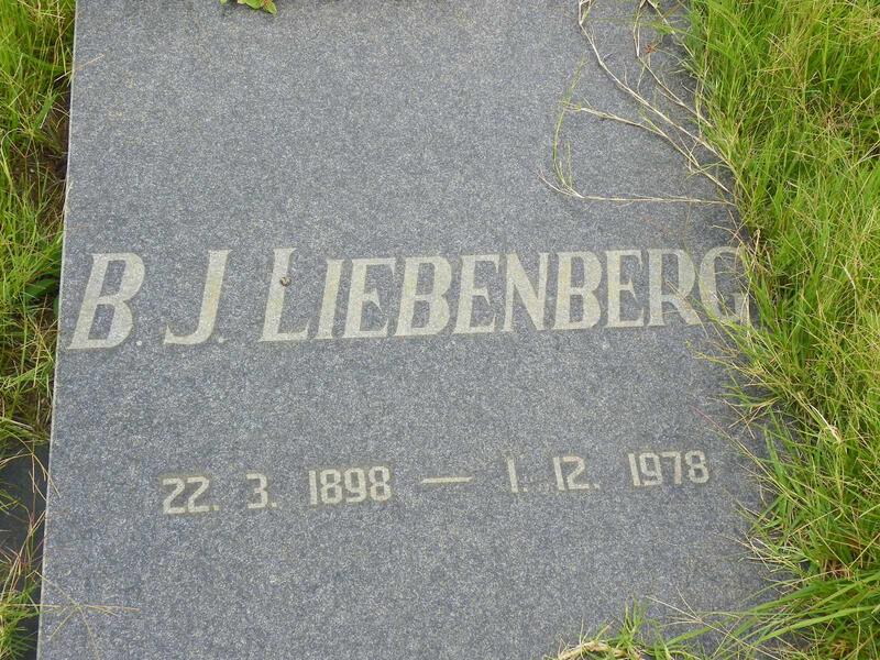 LIEBENBERG B.J. 1898-1978