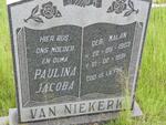 NIEKERK Paulina Jacoba, van nee MALAN 1903-1991