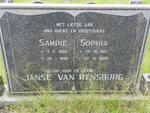 RENSBURG Sampie, Janse van 1906-1990 & Sophia 1912-1989