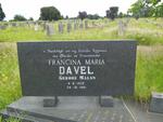 DAVEL Francina Maria nee MALAN 1932-1981