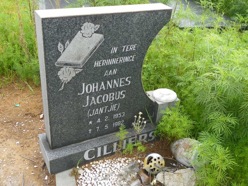 CILLIERS Johannes Jacobus 1953-1982