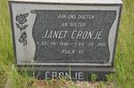 CRONJE Janet 1948-1985