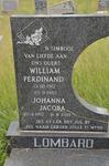 LOMBARD William Ferdinand 1912-1985 & Johanna Jacoba 1915-2013