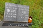 PLESSIS Hennie, du 1924-1985 & Ada 1928-2003