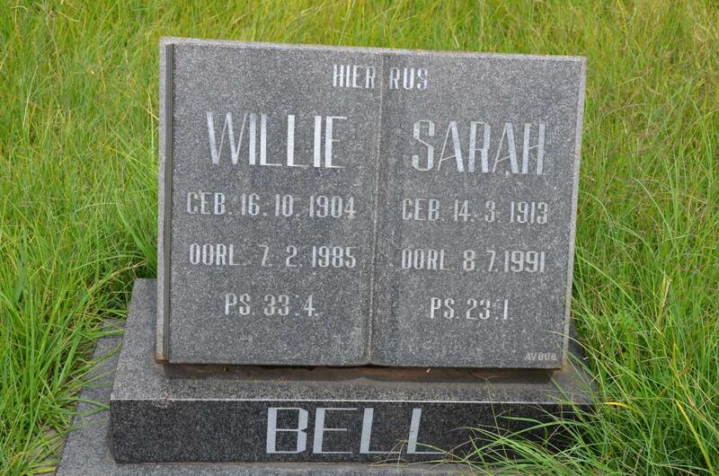 BELL Willie 1904-1985 & Sarah 1913-1991