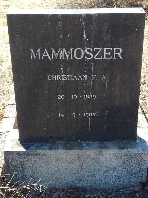 MAMMOSZER Christiaan F.A. 1839-1905