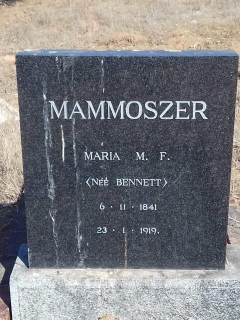 MAMMOSZER Maria M.F. nee BENNETT 1841-1919