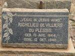 PLESSIS Richelieu De Villiers, du 1944-1945
