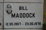 MADDOCK Bill 1907-1976