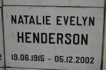 HENDERSON Natalie Evelyn 1915-2002