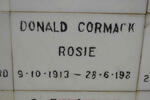 ROSIE Donald Cormack 1913-1981