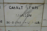 MANSON Garnet Lewis 1918-1981