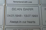 BARR Sean 1948-1993
