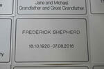 SHEPHERD Frederick 1920-2016