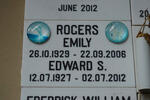 ROGERS Edward S. 1927-2012 & Emily 1929-2006
