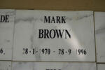 BROWN Mark 1970-1996