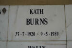 BURNS Kath 1920-1989