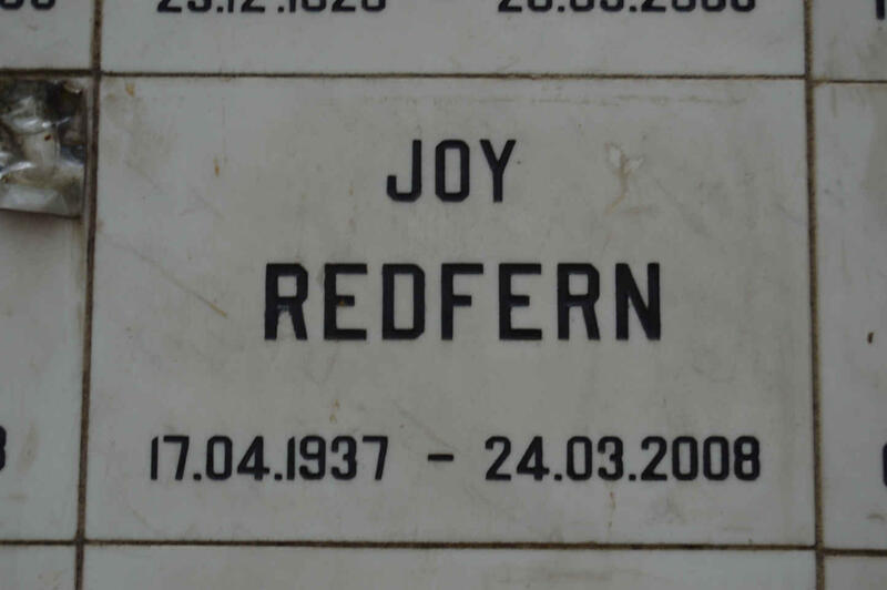 REDFERN Joy 1937-2008
