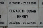 BERRY Elizabeth Susan 1912-2006
