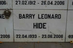 HIDE Barry Leonard 1933-2006