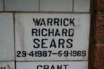 SEARS Warrick Richard 1987-1989