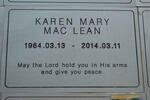 MAC LEAN Karen Mary 1964-2014