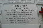 HARN Hendrik, van 1937-2013