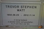 WATT Trevor Stephen 1932-2012