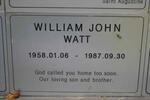 WATT William John 1958-1987