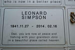 SIMPSON Leonard 1941-2014