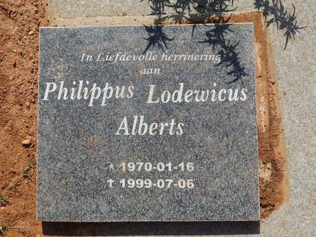 ALBERTS Philippus Lodewicus 1970-1999