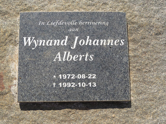 ALBERTS Wynand Johannes 1972-1992