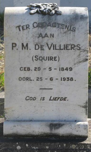 VILLIERS P.M., de 1849-1938