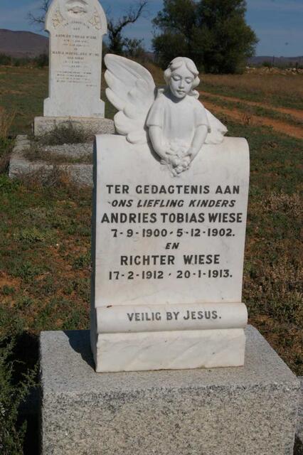 WIESE Andries Tobias 1900-1902 :: WIESE Richter 1912-1913